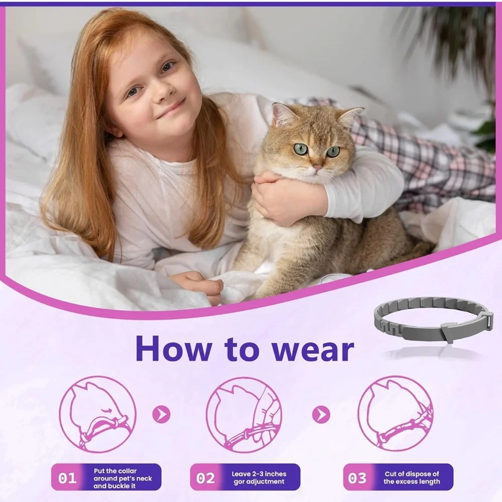NWT Calming Collar for Cats Relief Anxiety Stress Separation and Bad Behaviors